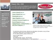 Tablet Screenshot of classicads.us